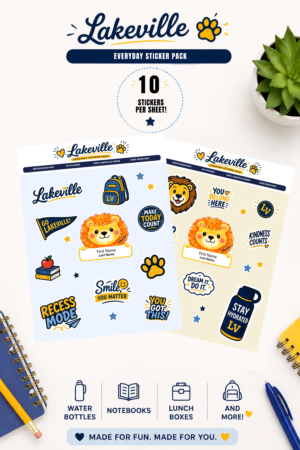 Lakeville Everyday Sticker Sheet