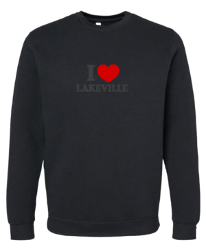Adult:  I Love Lakeville Crewneck