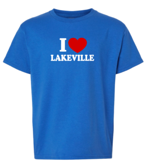 Youth:  I Love Lakeville S/S tee
