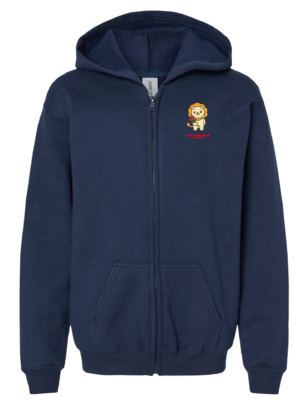 Youth:  Just Because – Lakeville Lion Zip Up Hoodie
