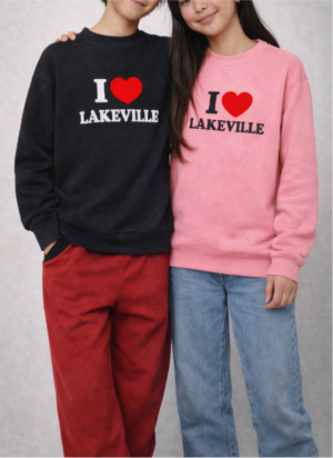 Youth:  I Love Lakeville Crewneck