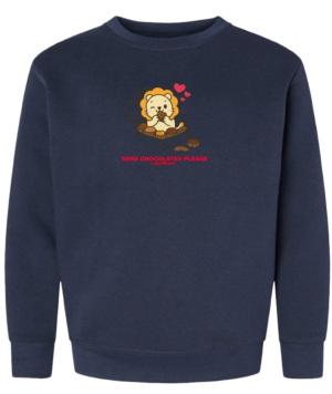 Youth: Send Chocolates Please Lion Crewneck