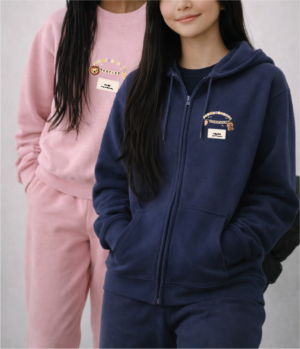 Youth:  Besties “We Fit” Zip Up Hoodie
