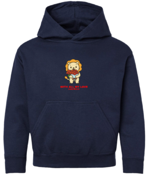 Youth:  With All My Love – Lakeville Lion Hoodie